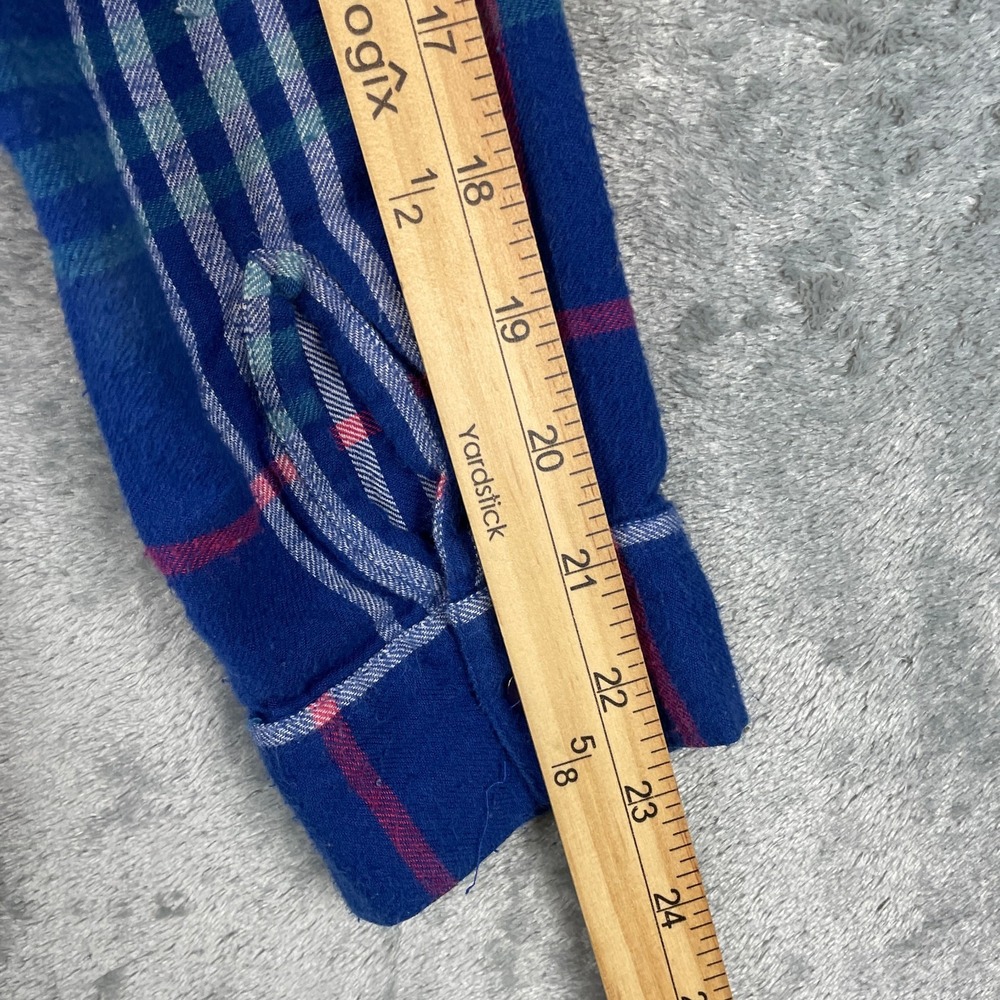 Vermont Country Store Shirt Womens Small Blue Plaid‎ Button Up LS Cotton Top EUC - Picture 8 of 8